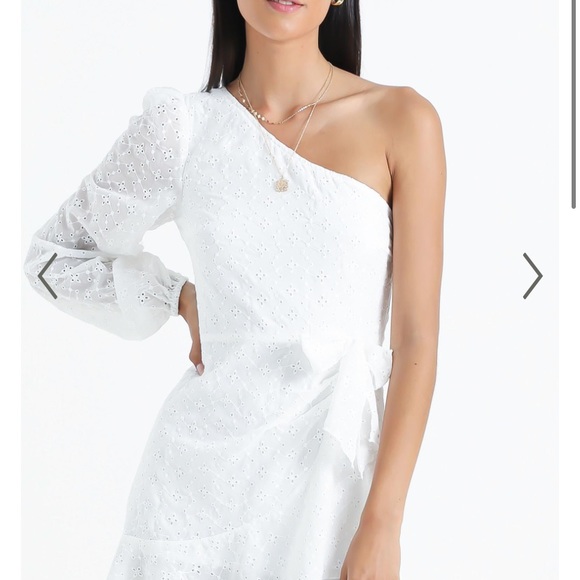 TRURO DRESS IN WHITE EMBROIDERY - Picture 2 of 2